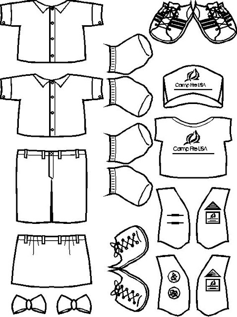 Boy Clothes Summer Coloring Coloring Pages
